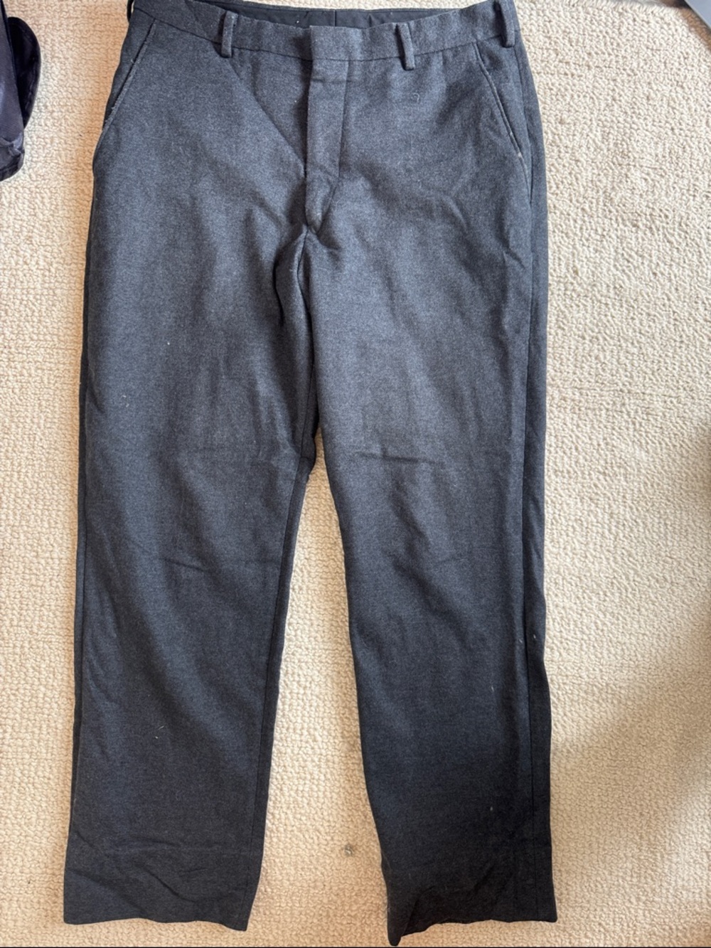 Uniqlo Black Men's Dress Pants - Straight Tailored Fit